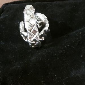 Woven Sterling Silver Earrings, made in Israel